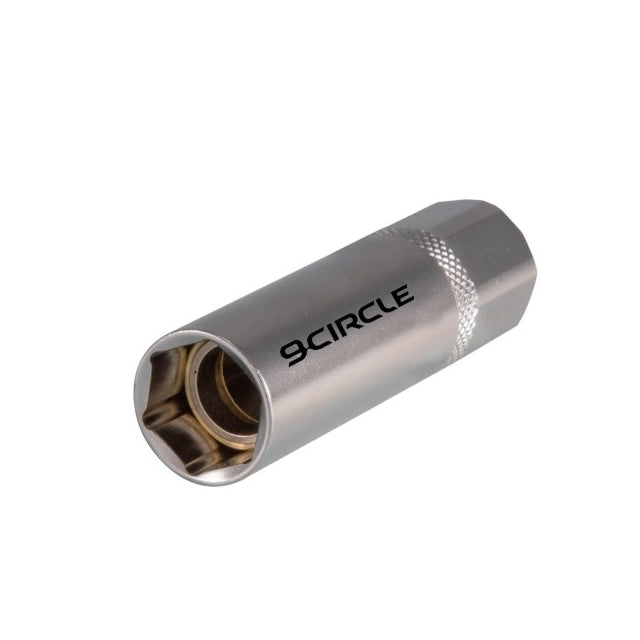 9 Circle 9CL-81282 14mm 6-Point Magnetic Spark Plug Socket - angled view