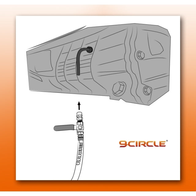9 Circle 65820 ATF Refill Tank - Transmission Connection Diagram