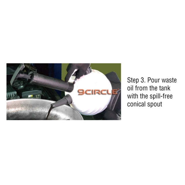 9 Circle 65860 Ensemble d'extracteur de fluide manuel 6 L/1,5 gallon