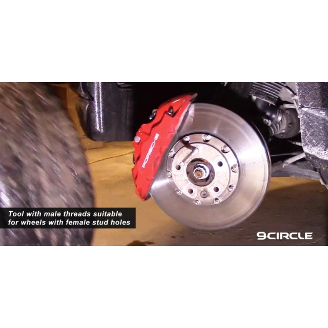 9Circle 96054 Wheel Hanger - male threads suitable for wheels with female stud holes on Porsche hub