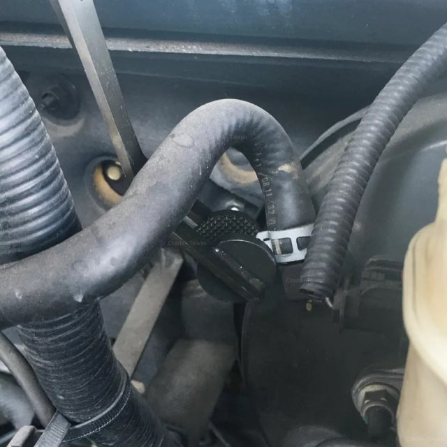 9 Circle 9CL-41172 Hose Clamp Pliers gripping a hose clamp in an engine bay