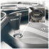 9 Circle oil funnel installed on Mercedes-Benz engine using black two-tab adapter