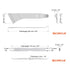 9 Circle 9CL-81910 Pry Bar and Clip Lifter technical dimensions diagram