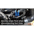9 Circle 41112 fluid stopper clipped onto fuel line in engine bay