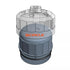9 Circle 61605 Oil Filter Wrench 3D diagram showing fit over cartridge oil filter housing