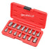 9 Circle 90372 15-Piece Screw Nut Extractor Set displayed in red BMC carrying case