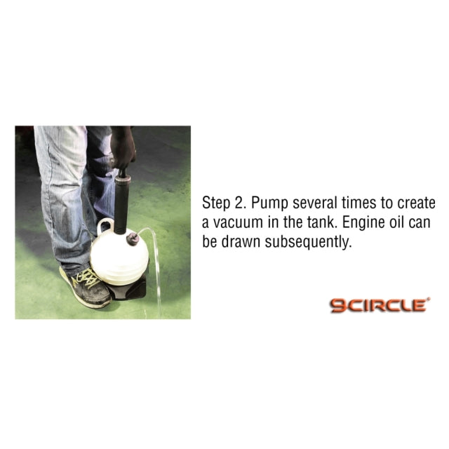 9 Circle 65860 Ensemble d'extracteur de fluide manuel 6 L/1,5 gallon