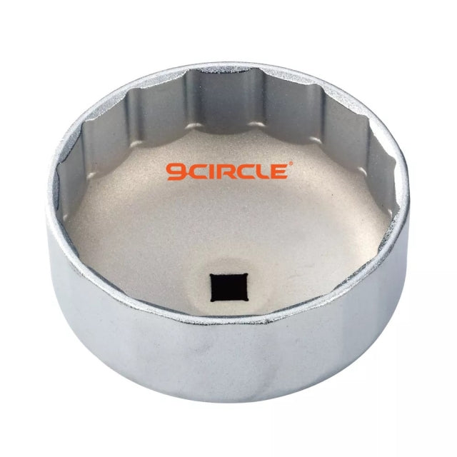 9 Circle 61651 Oil Filter Wrench interior view showing 3/8-inch square drive opening