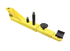 Yellow drop-in stacking adapters compatible with Coats two-post lift