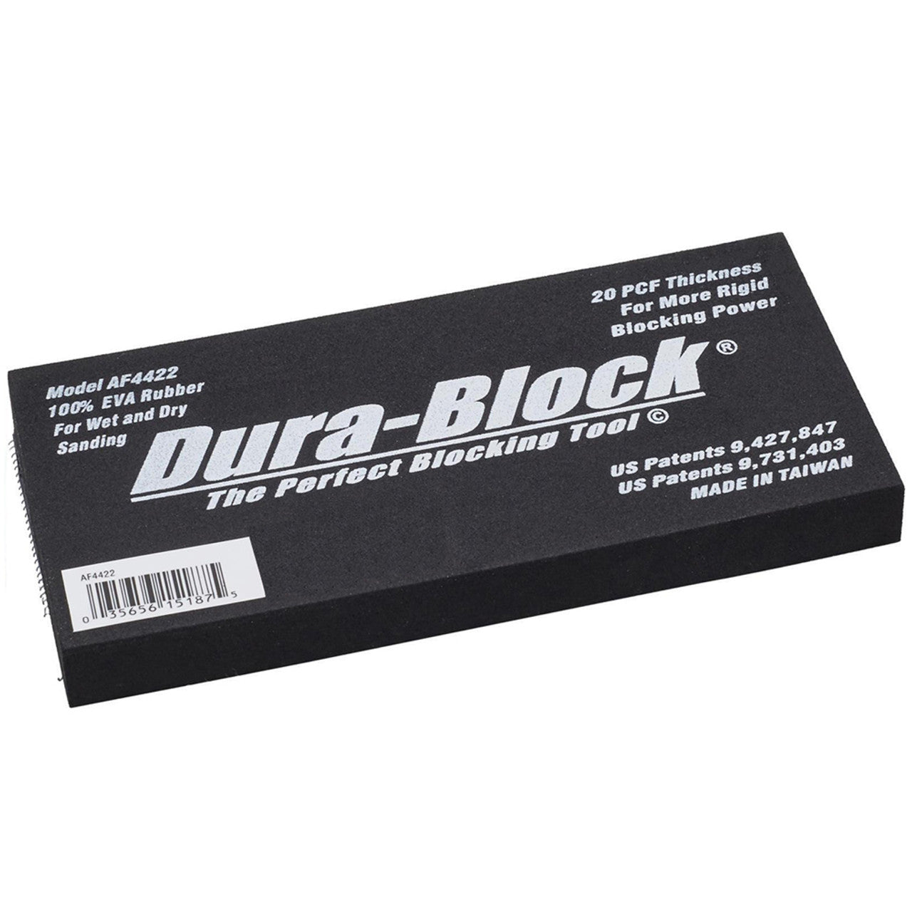 Dura-Block AF4422 SCRUFF PAD BLOCK - HOOK & LOOP   Dim: 5/8"H x 2-1/2"W x 5-3/8"L - MPR Tools & Equipment