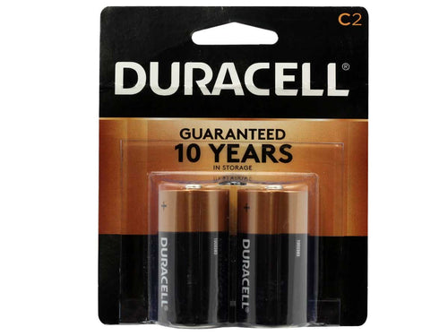 Duracell MN1400B2Z Coppertop C Alkaline Batteries 1.5 Volt (2 Pack) - MPR Tools & Equipment