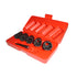 Access Tools Easy Off Twist Socket Set in red carrying case with 5 socket sizes and drive bar
