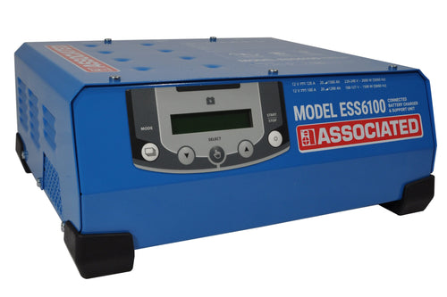 Associated Equipment ESS6100 100A Connected Battery Charger and Support Unit, front angled view