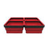 EZ Red Eztray-Qrd Eztray Quad Expendable Magnetic Tray Red - MPR Tools & Equipment