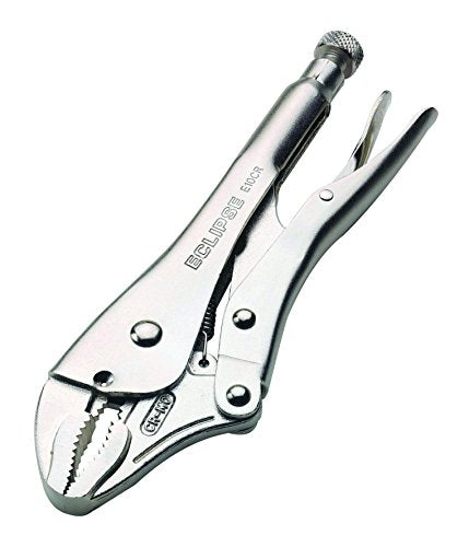 Eclipse Tools E10CR Curved Jaw Locking Pliers, Chrome Molybdenum Steel, 10" Size, 1-7/8" Jaw Capacity - MPR Tools & Equipment