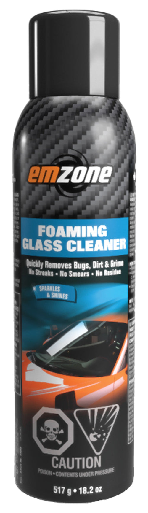 Emzone 44005 Emzone Foaming Glass Cleaner, 517 G, Box Of 12 - MPR Tools & Equipment