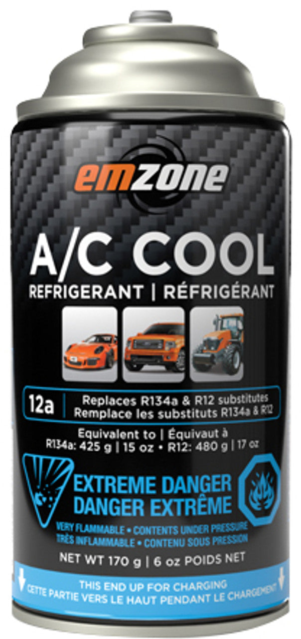 Emzone 45851 Emzone 12A A/C Cool Refrigerant, 170 G, Box Of 12 - MPR Tools & Equipment