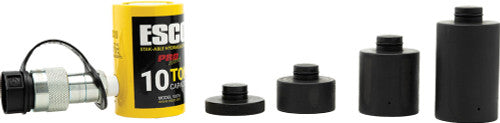 Esco 10316 PG215 - 10-TON CAP. STAK-ABLE HYDR. RAM KIT FOR H-D APPLIC., 1"/2"/3" EXTEN.; MIN./MAX. HEIGHT: 3.5" – 11.25" - MPR Tools & Equipment