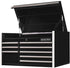 Extreme Tools RX412508CHBK 41" 8 Drawer Top Chest - Black - MPR Tools & Equipment