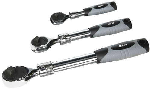 Ezred MR482 PG122 - 3 PC. EXTENDABLE RATCHET SET (MR14, MR38, & MR12) - MPR Tools & Equipment