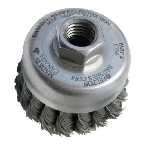 Felton FBC204-5 (5)2-3/4" Brush Cup 5/8-11 - MPR Tools & Equipment