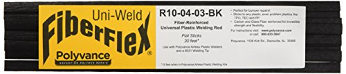 FiberFlex Plastic Welding Rod. Flat Ribbon. 30 ft.. Black - MPR Tools & Equipment