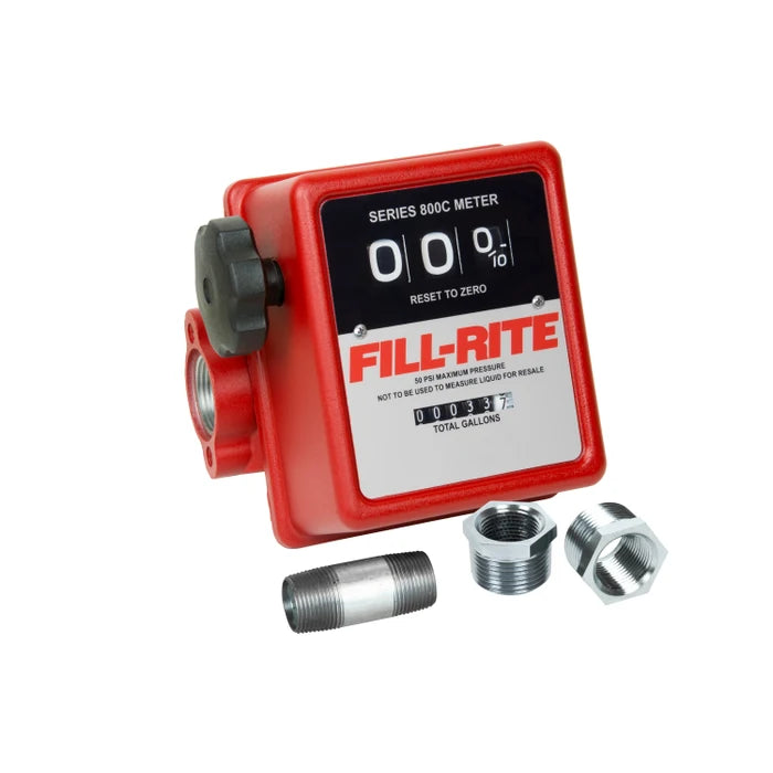 Fill-Rite 807C1 5-20 GPM 3-Digit Mechanical Fuel Transfer Meter - MPR Tools & Equipment