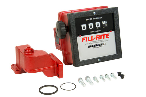 Fill-Rite 901CMK300V 6 to 40 GPM Meter Kit. Accuracy of ±2%. Gallon Register, Left to Right Flow, 1" NPT Threads. Regi - MPR Tools & Equipment