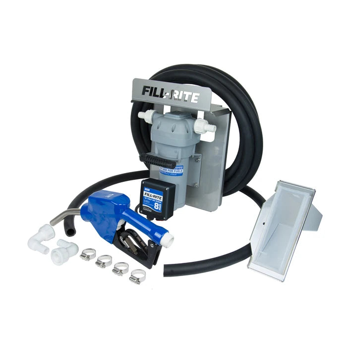 Fill-Rite DF012CAN520 12V DC DEF Transfer Pump, IBC Tote Bracket with Nozzle - MPR Tools & Equipment