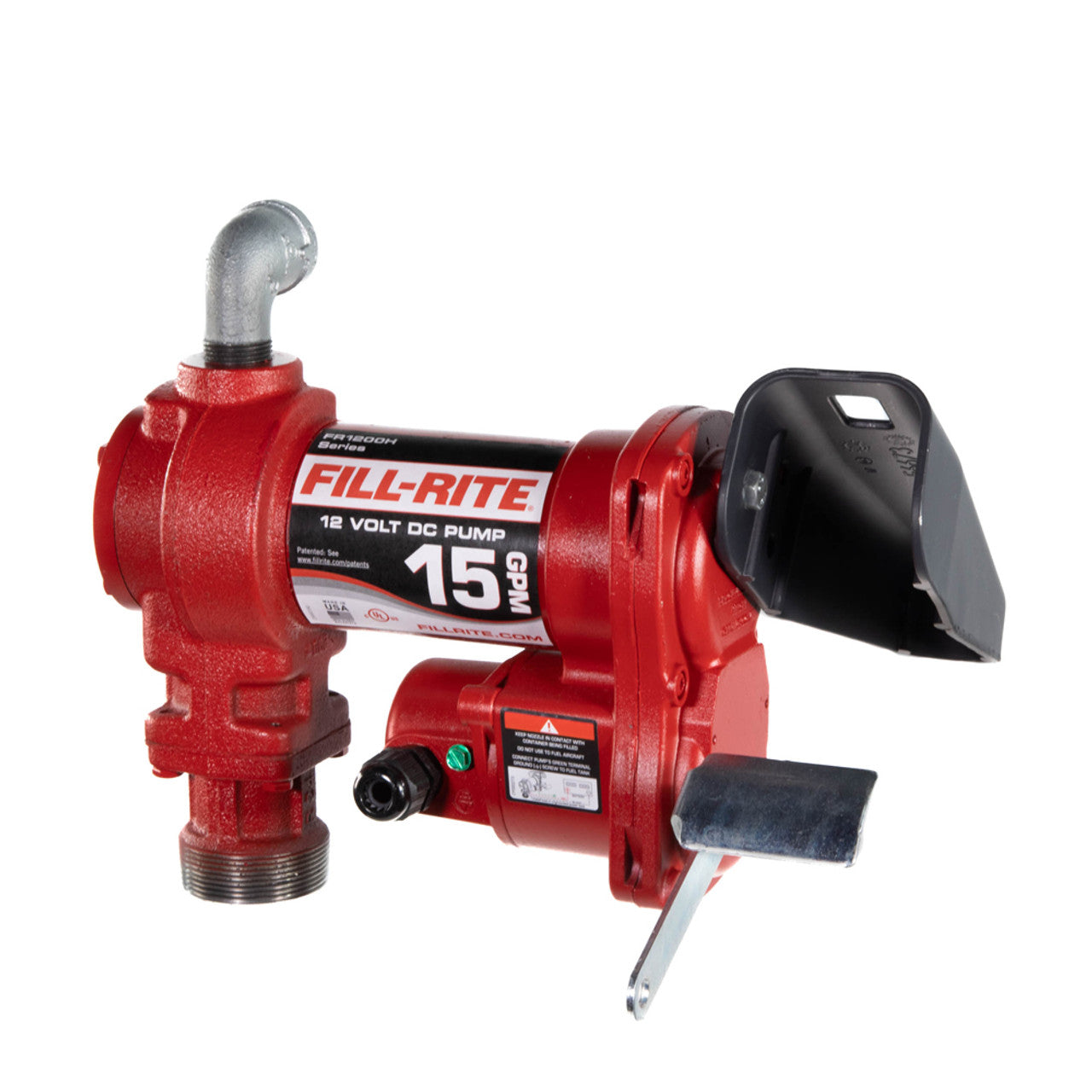 Fill-Rite FR1204H 15 GPM, 12V DC Pump, 5' Ground Wire, No Accessories. - MPR Tools & Equipment