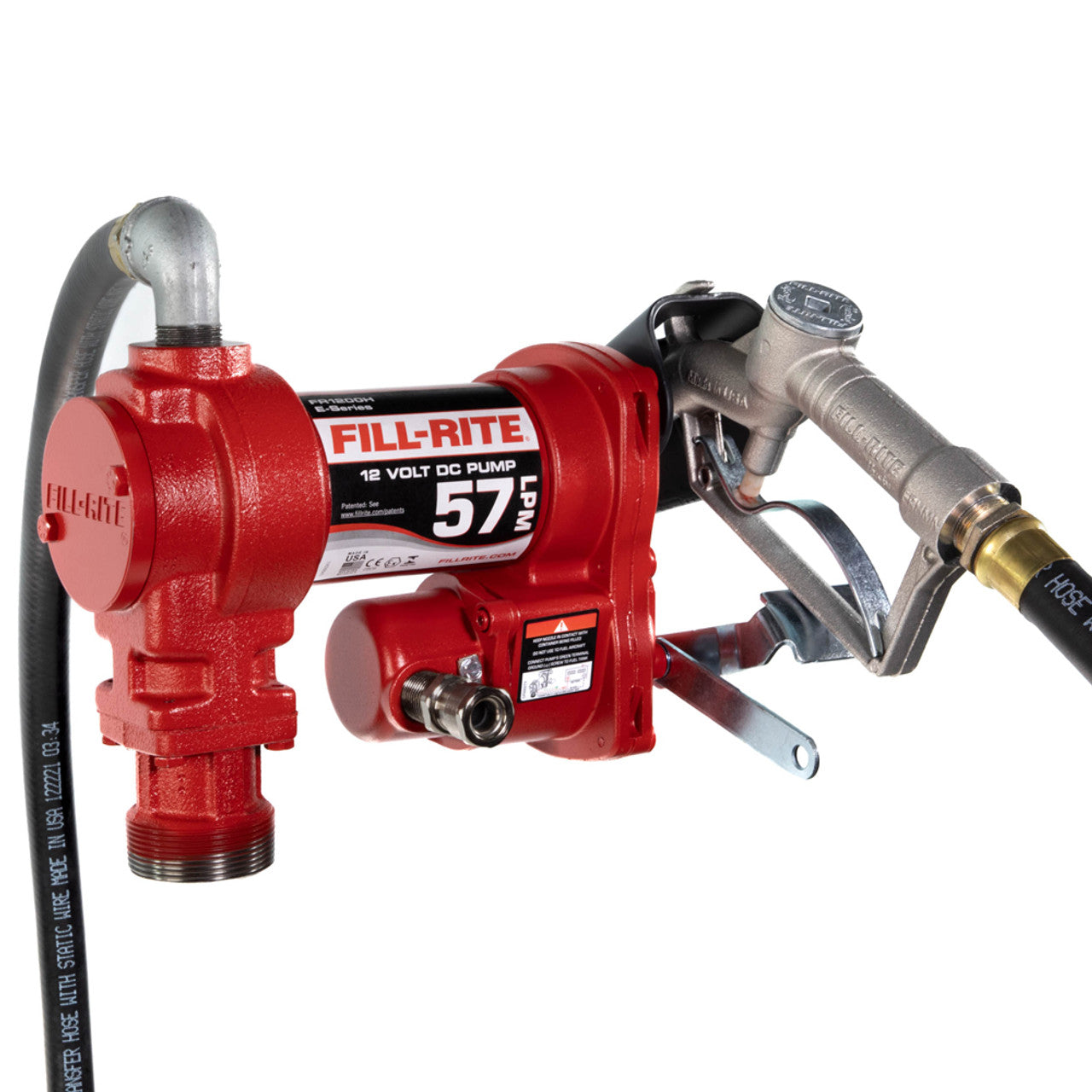 Fill-Rite FR1210HE 57 LPM, 12V DC Pump, 3/4" x 3.6 m Hose, 3/4" Manual Nozzle - MPR Tools & Equipment