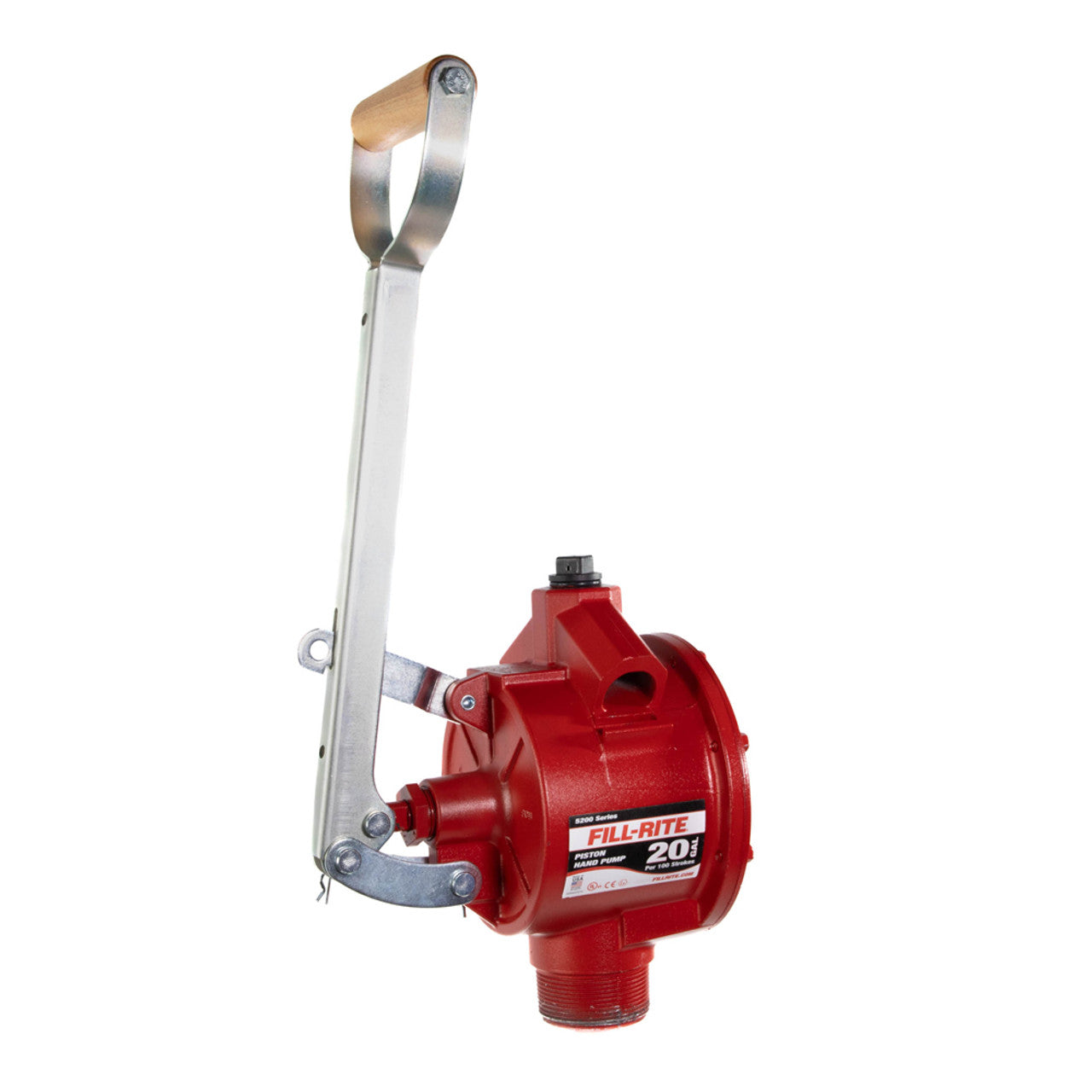 Fill-Rite FR150 20 GPM, Piston Hand Pump, Vacuum Breaker. No Accessories. 1" NPT Suction Port, 2" NPT Tank Mount, 3\4" NPT Discharge. - MPR Tools & Equipment