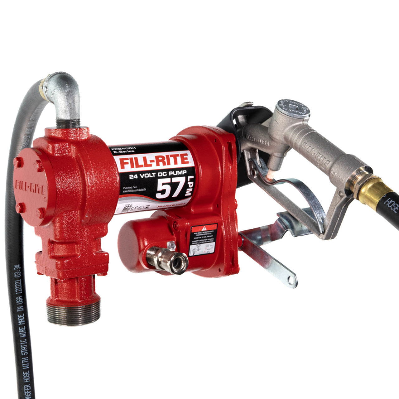 Fill-Rite FR2410HE 57 LPM, 24V DC Pump, 3/4" x 3.6 m Hose, 3/4" Manual Nozzle - MPR Tools & Equipment