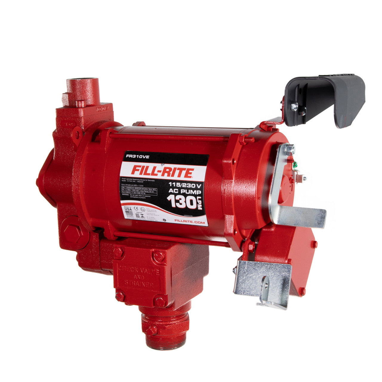 Fill-Rite FR310VEMN 121 LPM, 115/230V AC 50/60 Hz Super High Flow Pump, No Accessories. 1" BSPT Discharge. Bung - 2" Threads are BSPT, Suction Port is 11/2" BSPP. DIESEL ONLY. - MPR Tools & Equipment