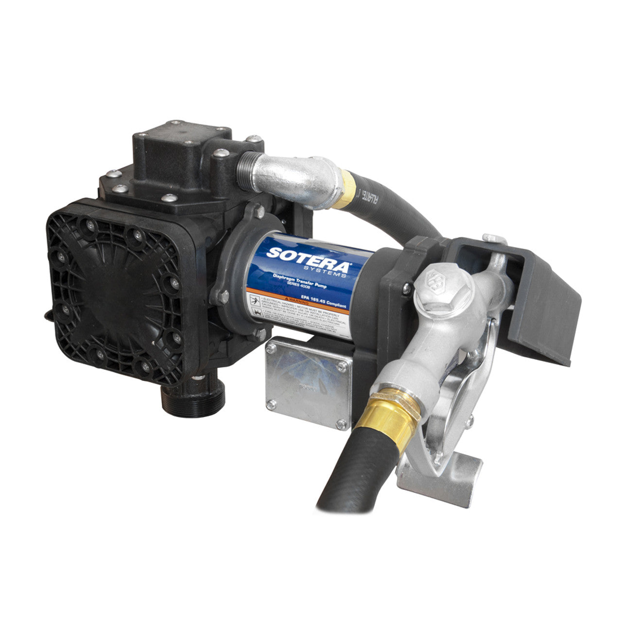 Fill-Rite FR410BEXP Up To13 GPM, 12V DC Diaphragm Pump, Explosion Proof Motor, 1" X 12' Hose, 1" Manual Nozzle, 15' Batt - MPR Tools & Equipment