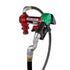 Fill-Rite FR4210HDS 20 GPM, 12V DC High Flow Pump, 1" X 12' Hose, 1" Automatic Diesel Nozzle (Green Boot), 5' Ground Wire, 18' 12 Gauge 2 Wire Battery Cable, Telescoping Steel Suction Pipe (20" To 341/2"), 1" Multi-Plane Swivel - MPR Tools & Equipment