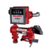 Fill-Rite FR4211HLN 20 GPM, 12V DC Pump, 5' Ground Wire, 18' 12 Gauge 2 Wire Battery Cable, Telescoping Steel Suction Pipe (20" to 341/2"), and 901CL Liter meter - MPR Tools & Equipment