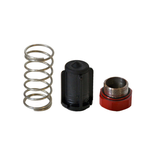 Fill-Rite KIT120BV Bypass Valve Kit for 1200, 2400, 4200, 4400, SD1200, 600, and SD600 Series Pumps. Contains the Bypass Cap, Bypass Cap O-Ring, Bypass Valve Spring, and Bypass Valve Poppet. - MPR Tools & Equipment