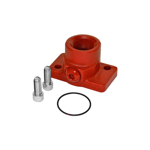 Fill-Rite KIT300OT Straight Discharge Flange Kit for 300V Series Pumps. Contains the Straight Discharge Flange (1" NPT Threads), Discharge Flange O-Ring (Goes Between Pump Casting and Discharge Flange), and Mounting Screws (2). - MPR Tools & Equipment