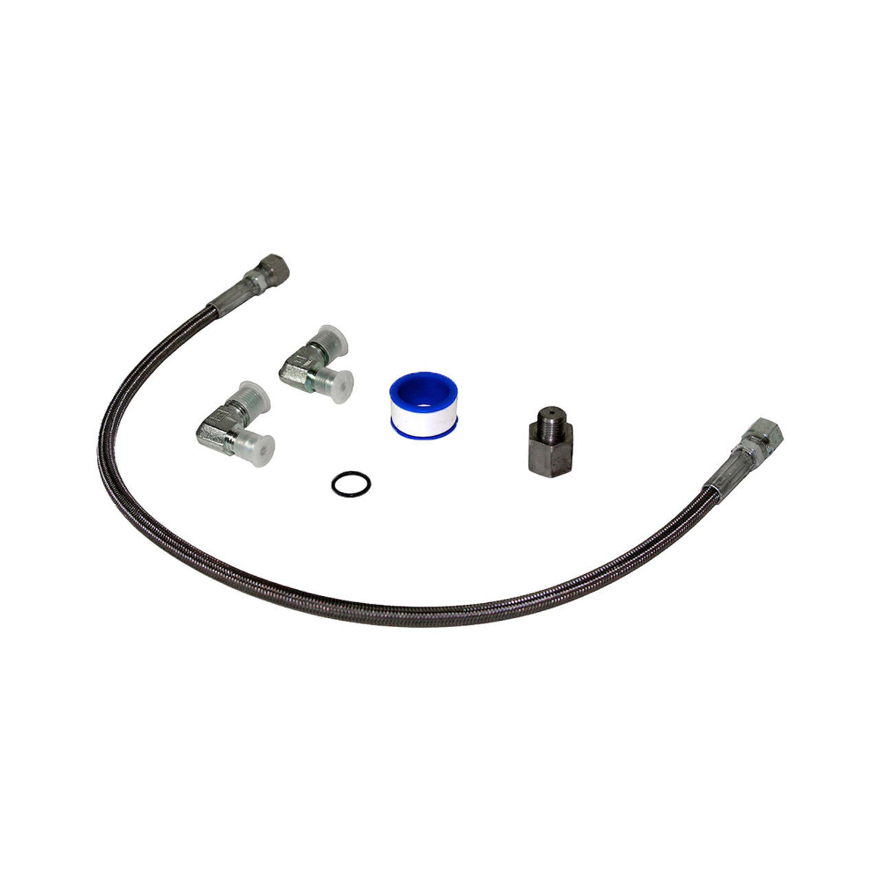 Fill-Rite KIT700AS Anti-Siphon (or Return Line) Kit for 700 and 300 Series Pumps. Contains the Anti-Siphon Adapter and O-Ring (Screws into Discharge Flange on Pump), Compression Fittings (2), and 22" Flexable Hose. - MPR Tools & Equipment