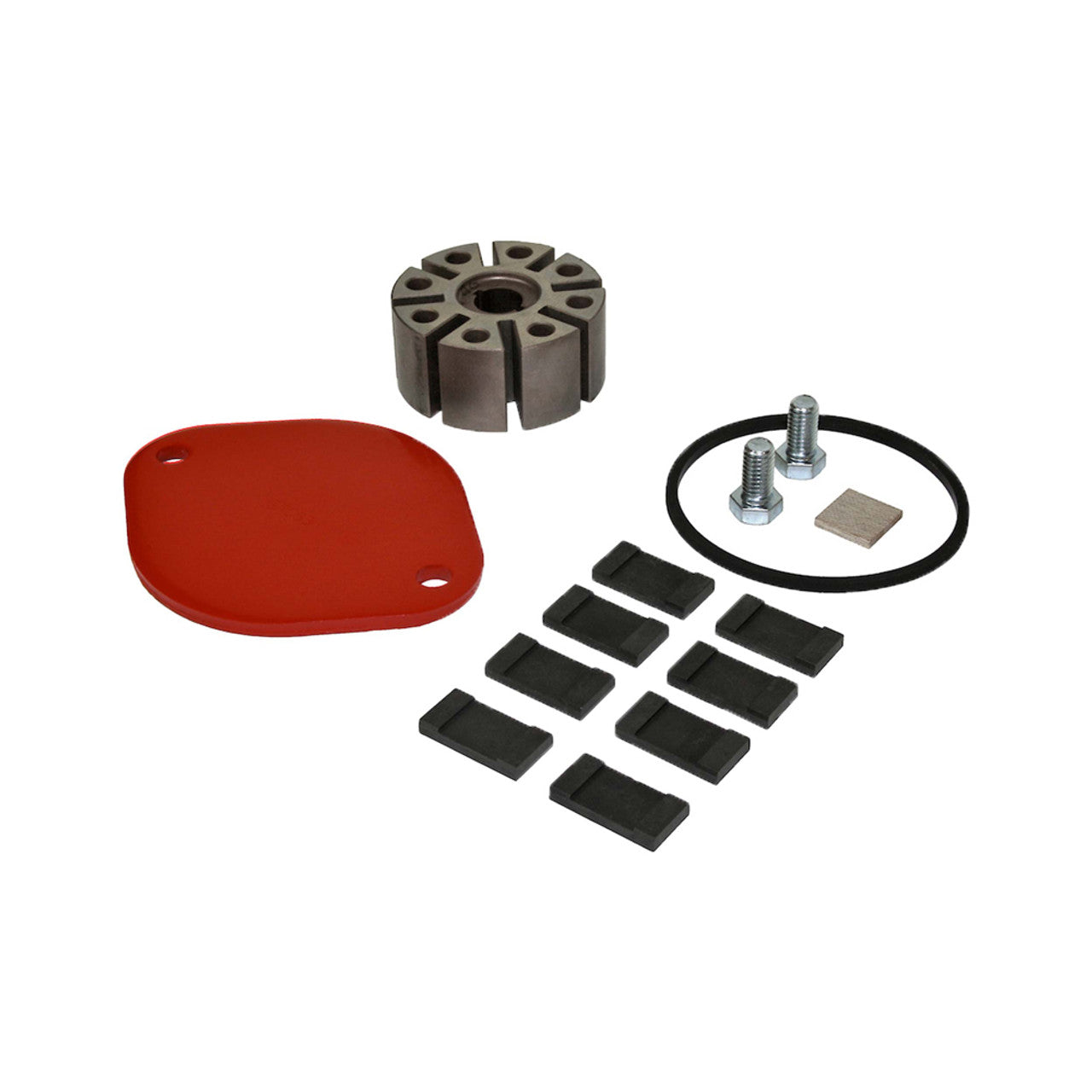 Fill-Rite KIT700RG Rotor Group Kit for 700 Series Pumps. Contains Rotor Cover, Rotor Cover Gasket, Rotor Cover Bolts (2), Rotor, Rotor Key, and Carbon Vanes (8). - MPR Tools & Equipment