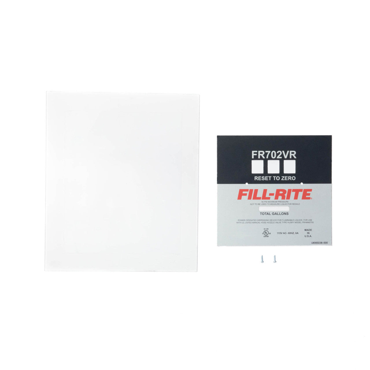 Fill-Rite KIT702VRFP KIT, FR702VR FACEPLATE - MPR Tools & Equipment