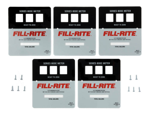 Fill-Rite KIT800FPP Bulk Gallon Faceplate Kit for 800 Series Meters. Contains (5) Gallon Faceplates. - MPR Tools & Equipment