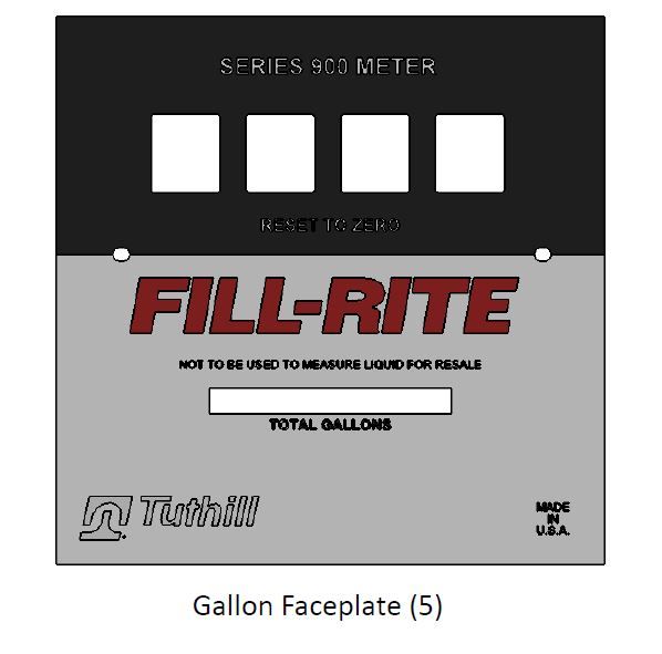 Fill-Rite KIT900FPP Gallon Faceplate Kit - MPR Tools & Equipment