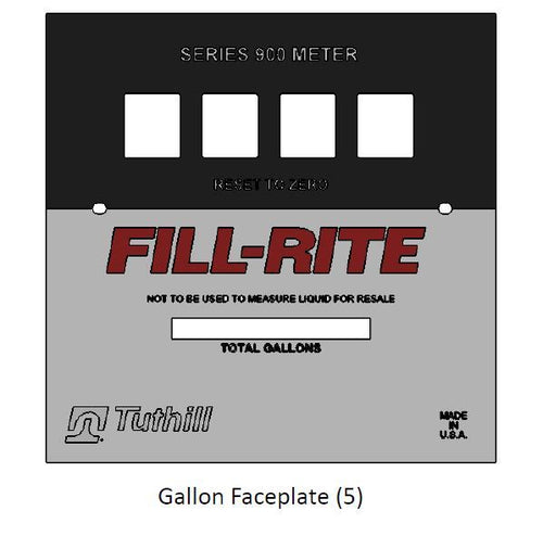 Fill-Rite KIT900FPP Gallon Faceplate Kit - MPR Tools & Equipment