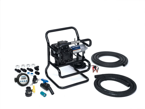 Fill-Rite SS435B 12V DC Chemtraveler (Short Frame) Double Diaphragm Pump W/ Santoprene Diaphragms; 20' Battery Cable - MPR Tools & Equipment