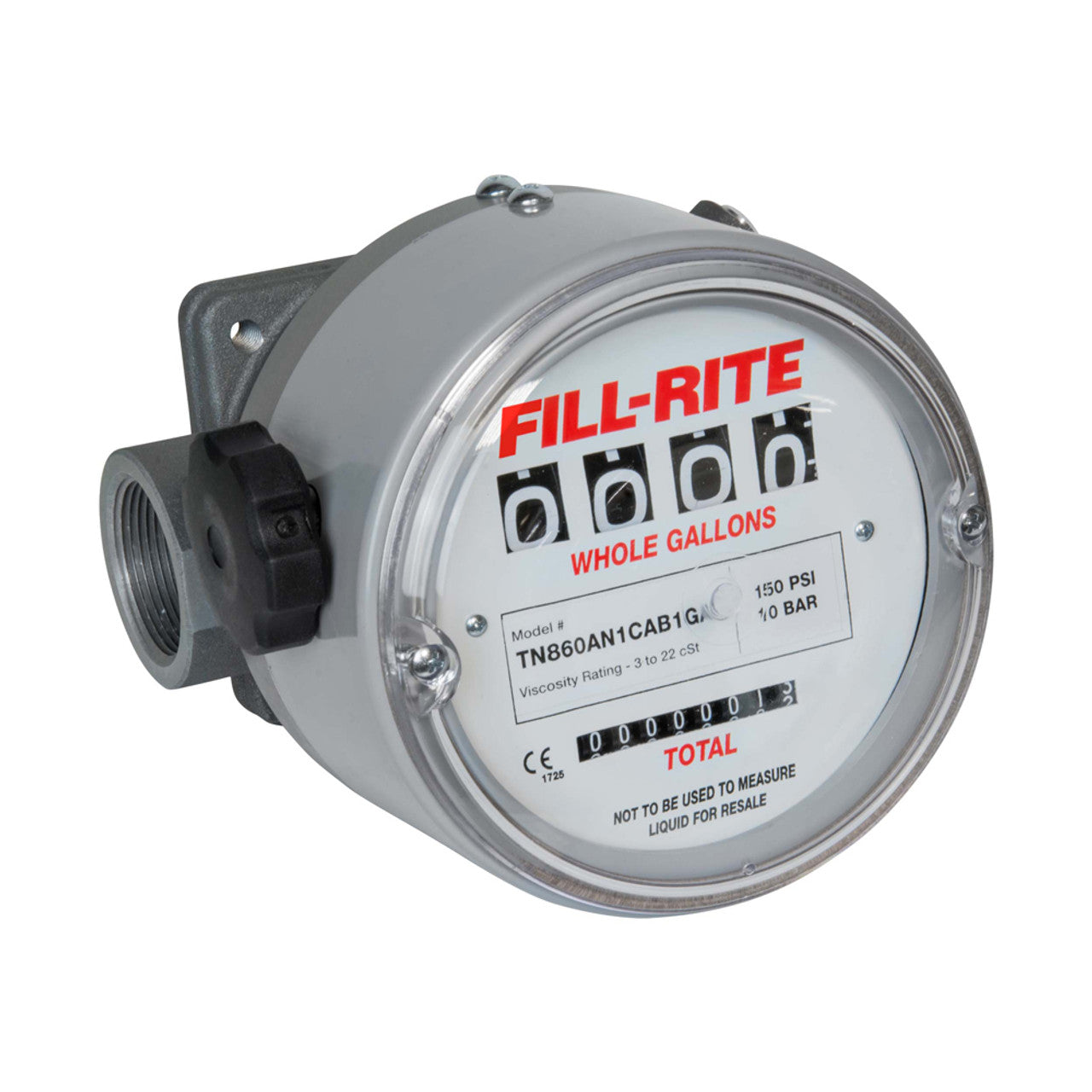 Fill-Rite TN860AN1CAB1GAC 6 to 60 GPM Meter. Gallon Register. Fluorocarbon Seals. Accuracy ±2%. Left to Right Flow. For U - MPR Tools & Equipment