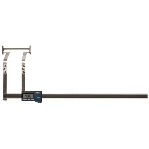 Fowler Precision 74-150-050-0 EZ-Drum Reach Electronic Brake Drum Gage with digital display and stainless steel beam