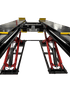Front view of Coats 4TS14OSSR1FM 14K scissor lift showing dual red hydraulic cylinders and open center