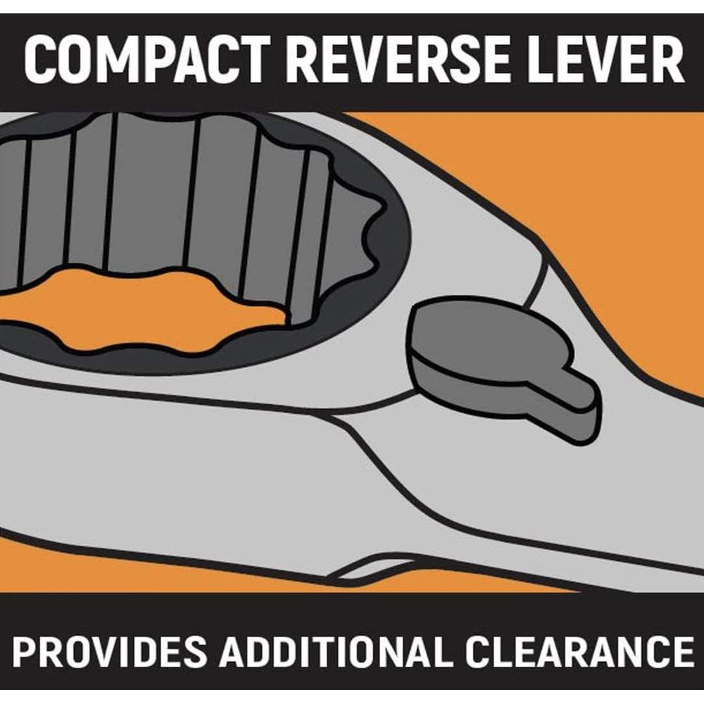 GEARWRENCH 10mm 12 Point Reversible Ratcheting Combination Wrench - 9610N